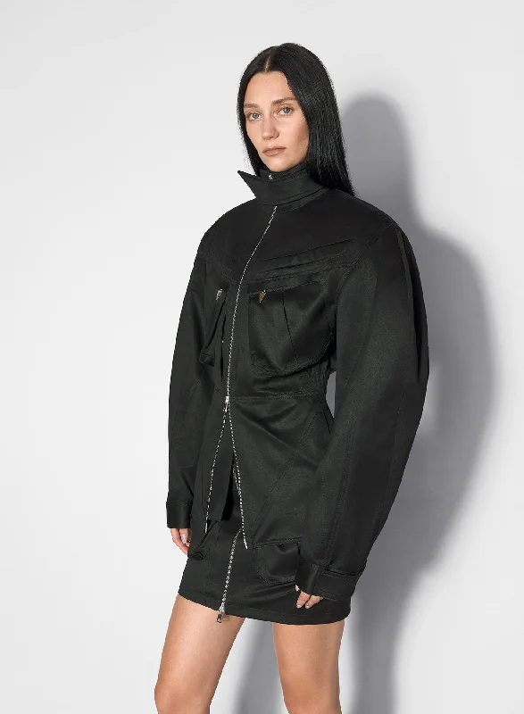 black cargo jacketRunning Jackets