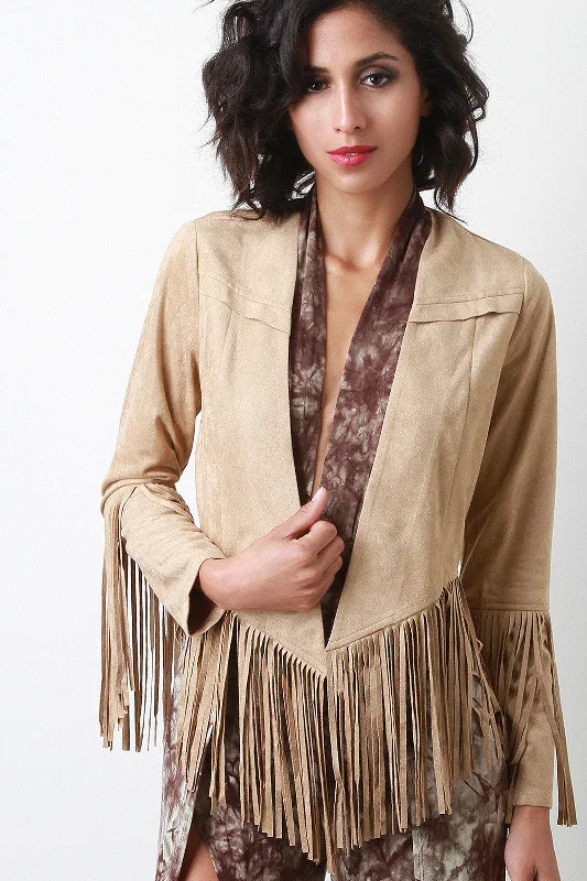 Fringe Accent Cowboy JacketSports Team Jackets