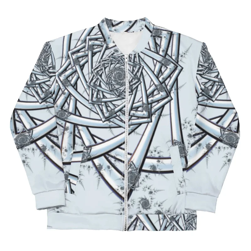 "Topological Rose" Collection - All Over Print Unisex Bomber JacketLayered Jackets