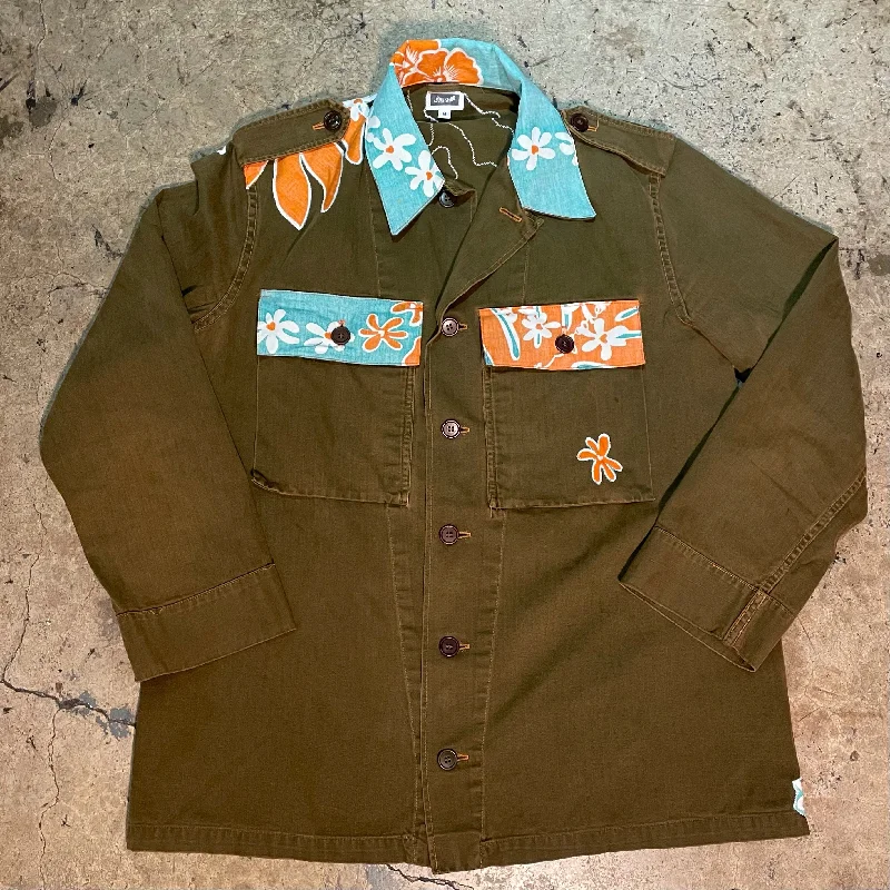 Yokishop - Reyn Spooner Military Aloha Patchwork JacketZippered Jackets