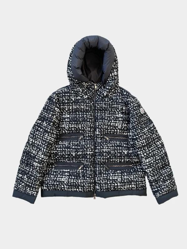 Panelled Tweed Puffer JacketLinen Jackets