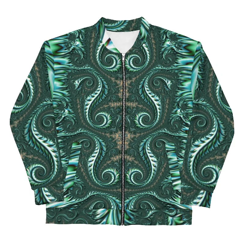 "Fractal Fern" Collection - Unisex Bomber JacketSports Team Jackets