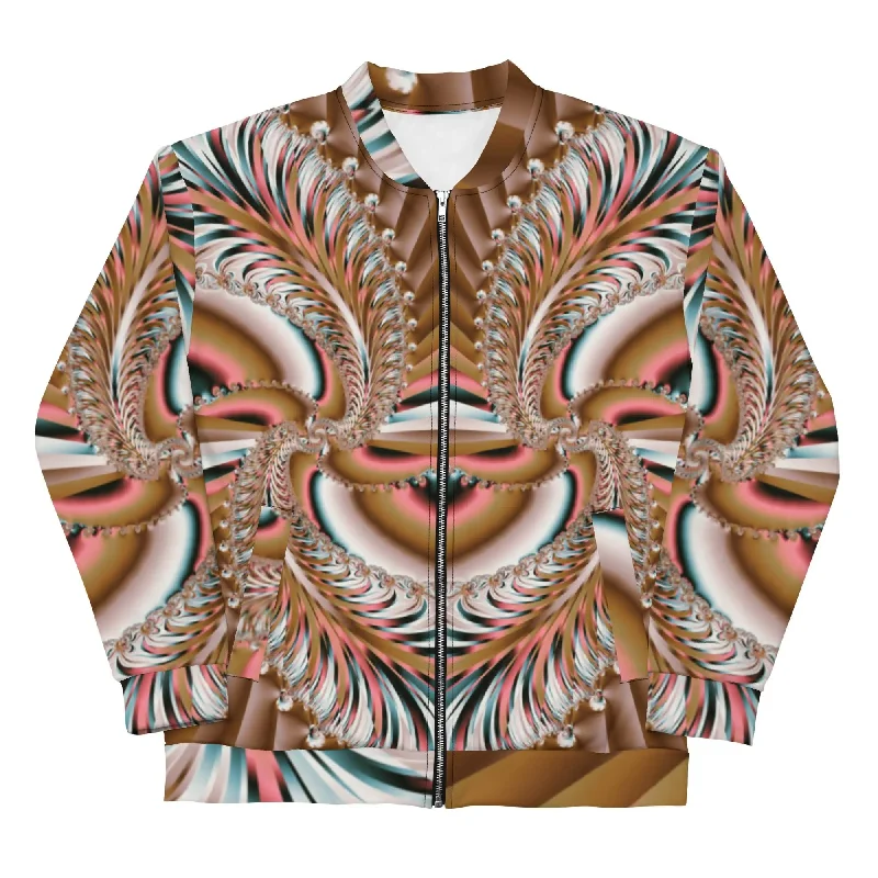 "Summer Spin" Collection - All Over Print Unisex Bomber JacketMetallic Jackets