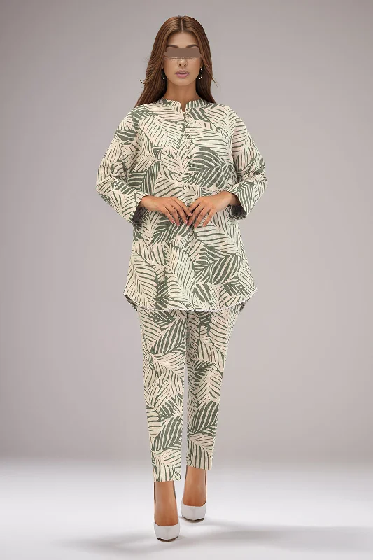 Cotton Jacquard Stitched 2 Piece (Shirt/Trouser)