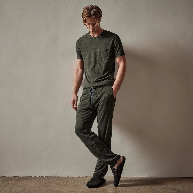 Hot PantsVintage French Terry Sweatpant - Dark Olive Pigment