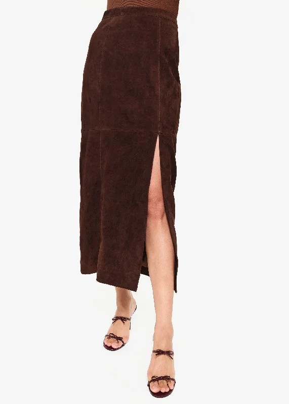 Idris Suede Skirt MaltLayered Skirt