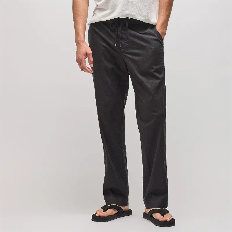 Track PantsCotton Linen Work Pant - Black