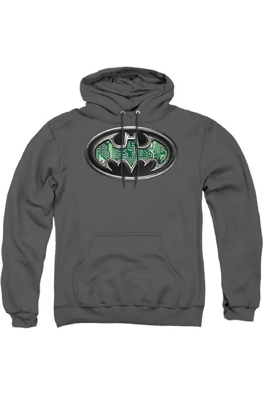 Hooded SweatshirtsBatman Circuitry Shield Adult Pull Over Hoodie / Hooded Sweatshirt