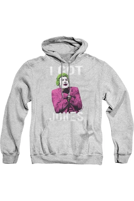 Asymmetrical HoodiesBatman Classic Tv Got Jokes Adult Pull Over Hoodie / Hooded Sweatshirt