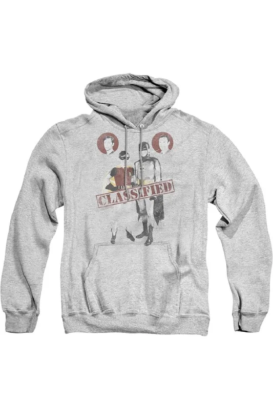 Outdoor SweatshirtsBatman Classic Tv Classified Adult Pull Over Hoodie / Hooded Sweatshirt