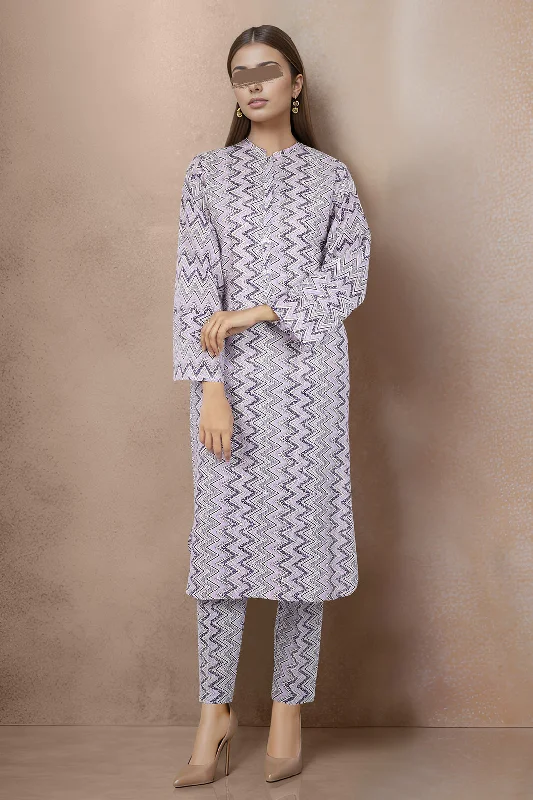 Printed Khaddar Stitched 2 Piece (Shirt/Trouser)