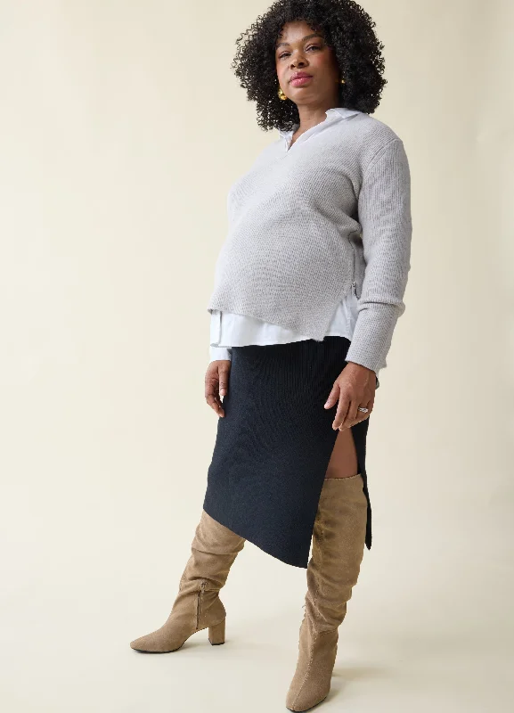 The Snuggle + Grow Maternity + Nursing SweaterWork Knit Tops