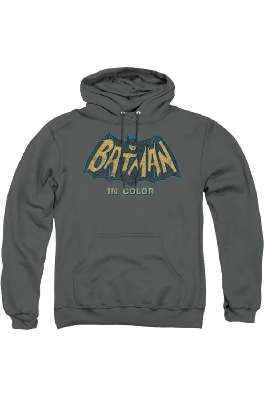 Studded SweatshirtsBatman Classic Tv In Color Adult Pull Over Hoodie / Hooded Sweatshirt