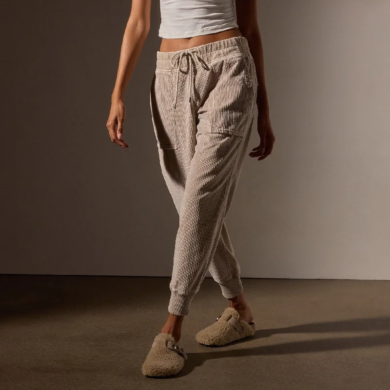 Flare PantsCorduroy Mixed Media Pant - Faint Pigment