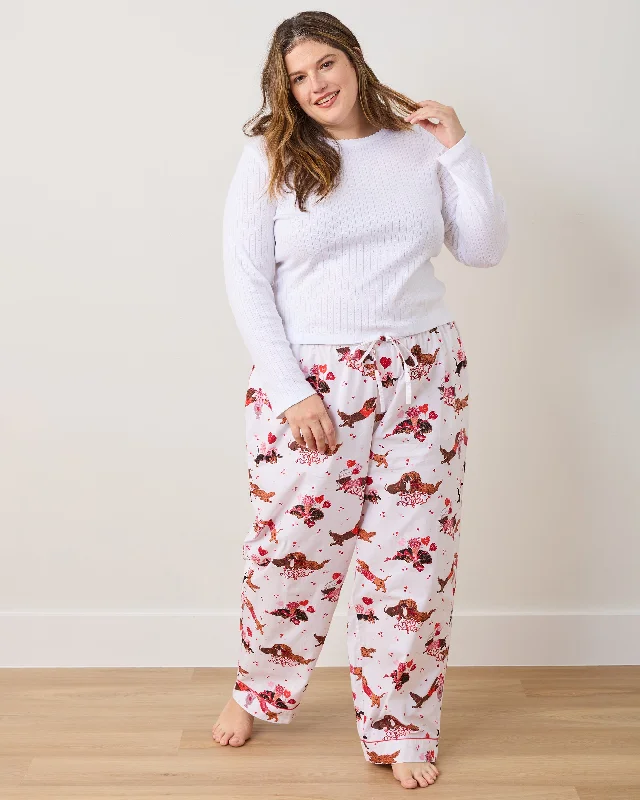 Bermuda ShortsDachshund Date - Tall PJ Pants - Cloud