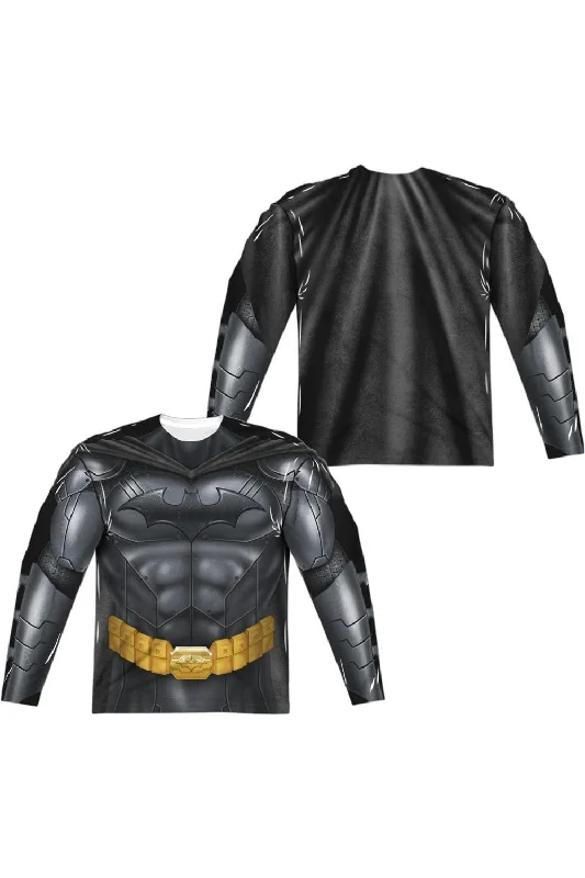 Batman Athletic Uniform (Front/Back Print) Long Sleeve Adult Poly Crew Tee / T-Shirt