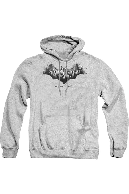 Stretch-Knit SweatshirtsBatman Gotham Shield Adult Pull Over Hoodie / Hooded Sweatshirt