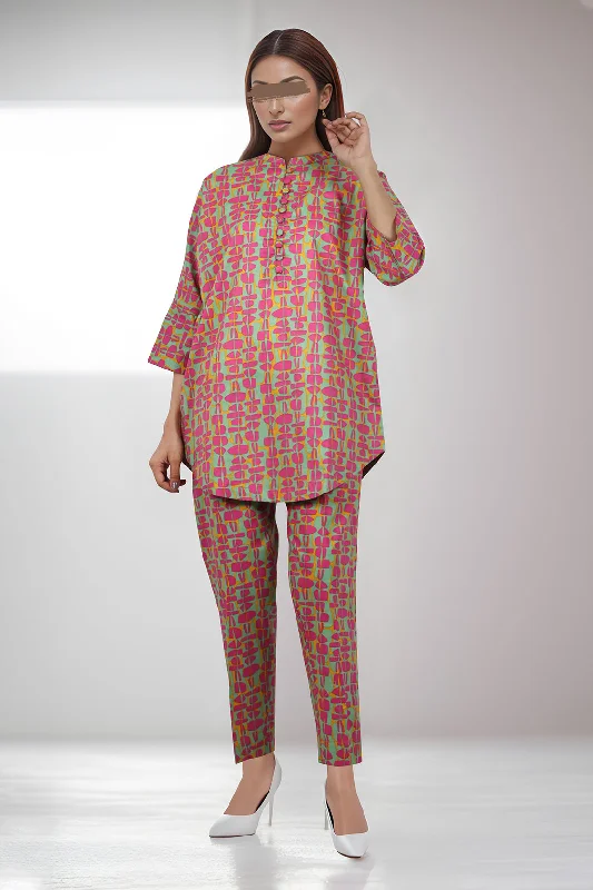 Printed Cambric Stitched 2 Piece (Shirt/Trouser)