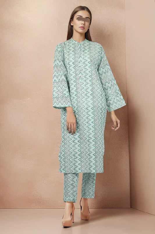 Printed Khaddar Stitched 2 Piece (Shirt/Trouser)