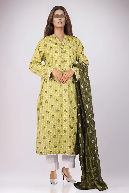 Printed Lawn Stitched 2 Piece (Shirt/Dupatta)