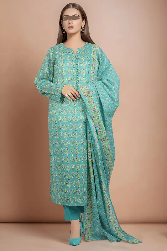 Unstitched Printed Lawn 2 Piece (Shirt/Dupattaa)