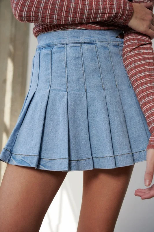 DS Denim Tennis SkirtPeplum Skirt