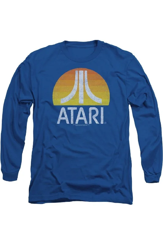 Atari Sunrise Eroded Long Sleeve Adult Tee / T-Shirt