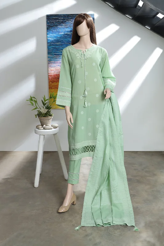 Unstitched Jacquard Cotton 2 Piece (Shirt/Dupatta)