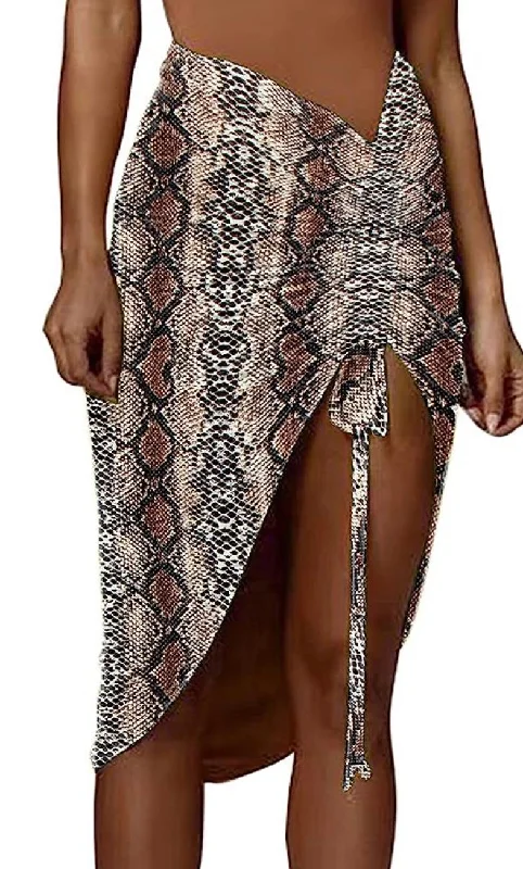 Slide Through skirt topper Snake Skin BlackTulip Skirt