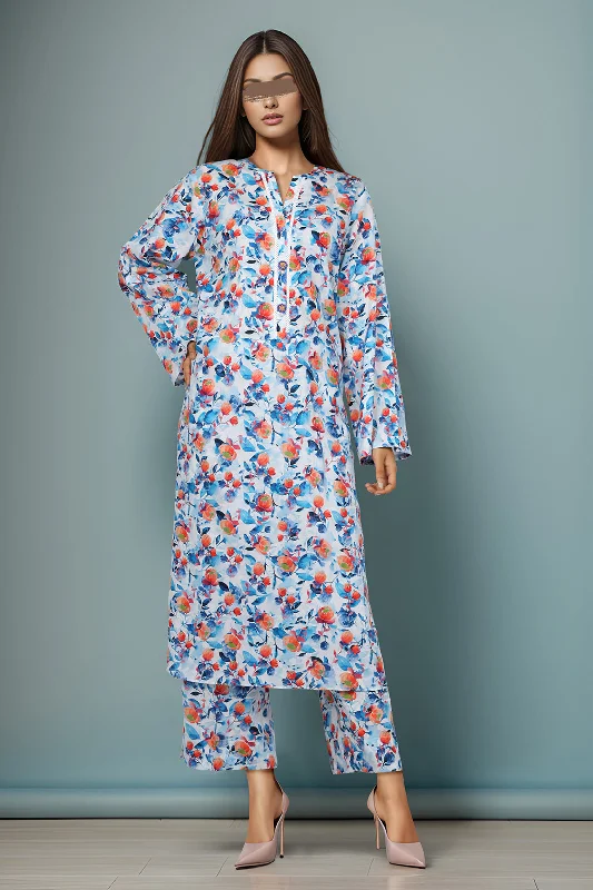 Unstitched Printed Lawn 2 Piece (Shirt/Trouser)