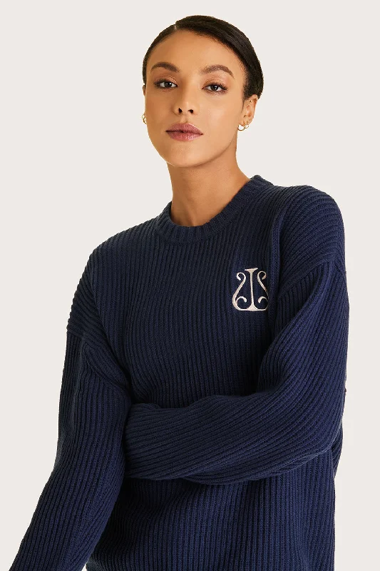 Crest SweaterRetro Knit Tops