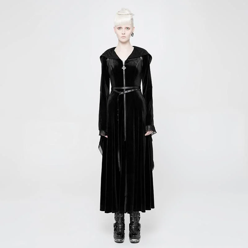 Travel SweatshirtsWomen's Hooded frock Coat