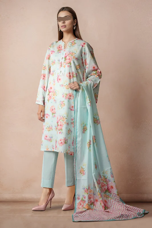 Unstitched Printed Lawn 2 Piece (Shirt/Trouser)