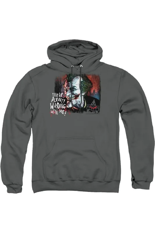 Leather-Paneled SweatshirtsBatman Arkham City Plenty Wrong Adult Pull Over Hoodie / Hooded Sweatshirt