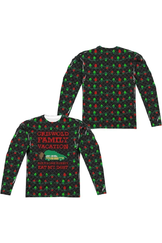 Christmas Vacation Vacation Sweater (Front/Back Print) Long Sleeve Adult Poly Crew Tee / T-Shirt