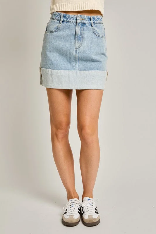 Perfect Cuff Mini SkirtSheer Skirt