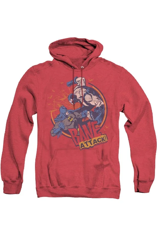 Wool Blend SweatshirtsBatman Bane Attack! Adult Heather Hoodie / Hooded Sweatshirt