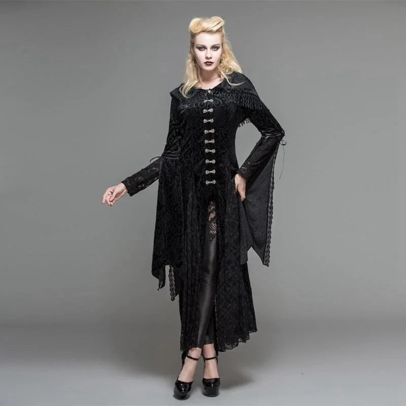 Punk SweatshirtsWomen's Vintage Goth Hooded Robe