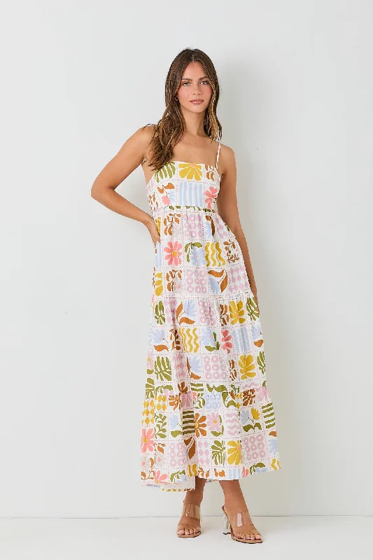 Ballet DressMulti Woven Linen Maxi Dress