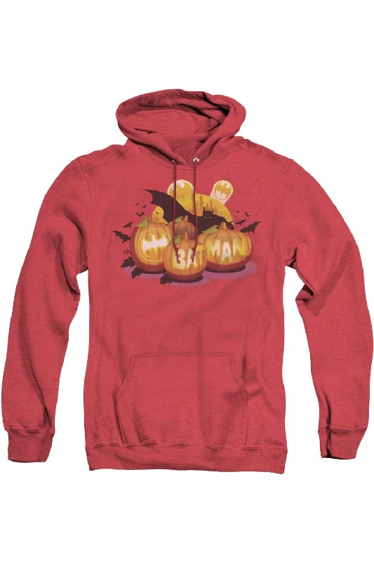 Studded SweatshirtsBatman Bat O Lanterns Adult Heather Hoodie / Hooded Sweatshirt