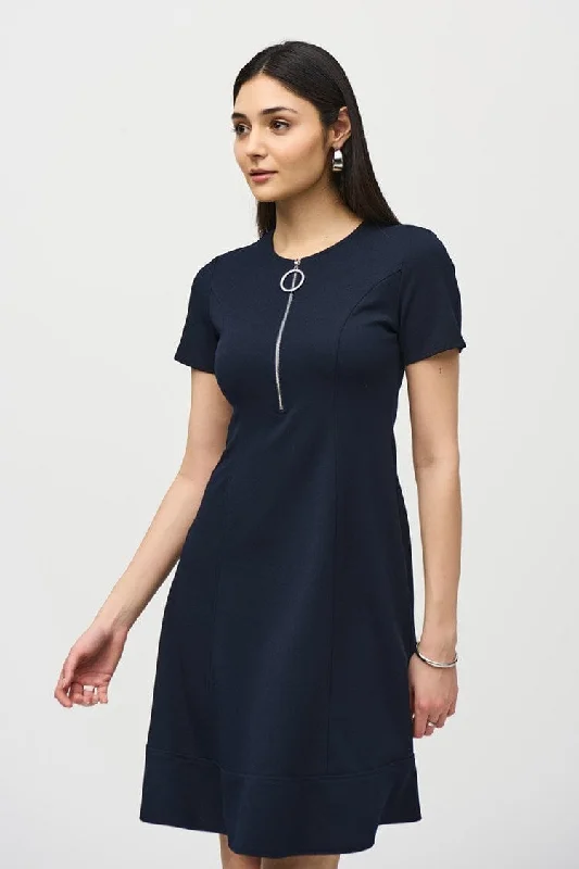 Shirt DressJoseph Ribkoff Scuba Crepe Fit and Flare Dress - 242031