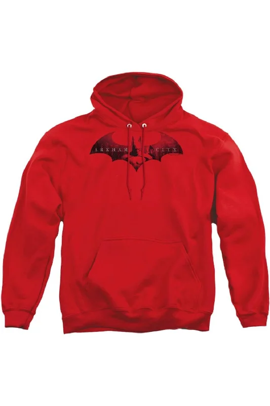 Longline HoodiesBatman Arkham City In The City Adult Pull Over Hoodie / Hooded Sweatshirt