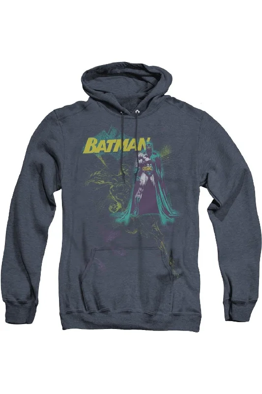 College SweatshirtsBatman Bat Spray Adult Heather Hoodie / Hooded Sweatshirt