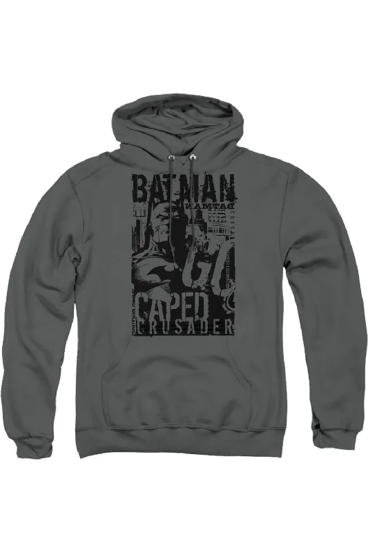 Microfleece HoodiesBatman Caped Crusader Adult Pull Over Hoodie / Hooded Sweatshirt