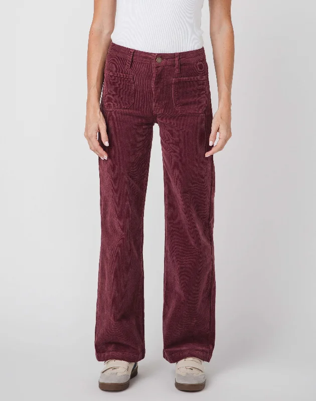 Pegged PantsJBD Wide Leg Patch Pocket Corduroy Pants