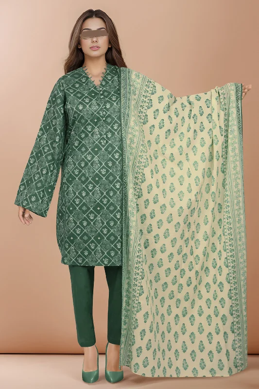 Unstitched Printed Lawn 2 Piece (Shirt/Dupatta)