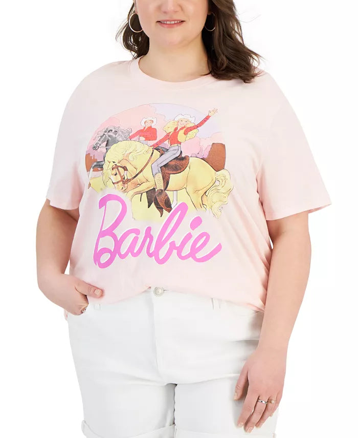 Skateboard ShirtsPink Barbie Horse Shirt Western Top