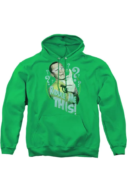 Camping HoodiesBatman Classic Tv Riddle Me This Adult Pull Over Hoodie / Hooded Sweatshirt