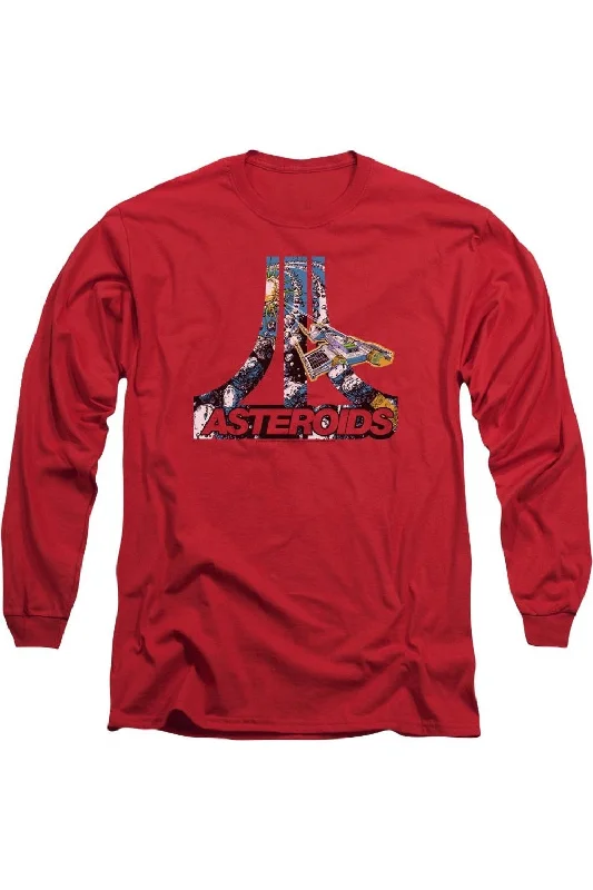 Atari Asteroids Atari Long Sleeve Adult Tee / T-Shirt