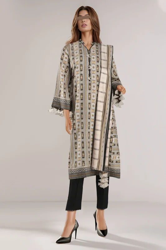 Unstitched Printed Lawn 2 Piece (Shirt/Dupatta)